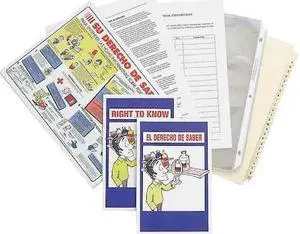 BRADY BR803E Index Tabs,Chemical/Hazmat Training