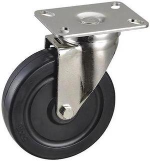 ZORO SELECT 33H918 Swivel Plt Cstr,6-3/16 in H,NSF-Listed Plate Type A