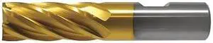 CLEVELAND C32708 4-Flute Cobalt 8% Square Single End Multi-Flute CenterCut CTD