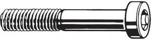 ZORO SELECT M51040.050.0010 M5-0.80 Socket Head Cap Screw, Socket, Plain 18-8