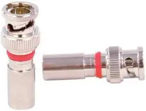 DOLPHIN COMPONENTS DC-CBNCM6Q Cable Coupler,BNC/Male,RG6 Coax,PK10