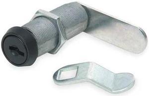 ZORO SELECT 1XTD3 Disc Tumbler Keyed Cam Lock, Keyed Alike, C346A Key, For
