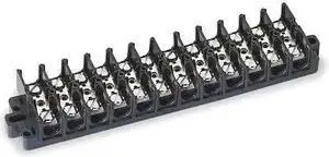 ZORO SELECT 6YH93 Terminal Strip,60A,12 Pole,600VAC