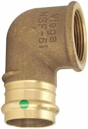 VIEGA 79525 Viega ProPress 90 elbow, 1/2" x 1/2"