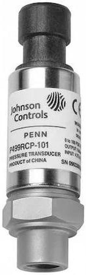 JOHNSON CONTROLS P499RCP-101K Pressure Transducer,0 to 100 PSI