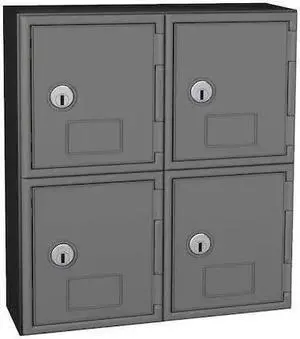 UNITED VISUAL PRODUCTS UVQ1050 Cell Phone Locker, 12 in W, 4 in D, 13 1/2 in H,