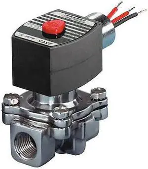 REDHAT EF8215G033 Solenoid Valve, 2-Way, 2-Position, Normally Open, 3/4 in Pipe