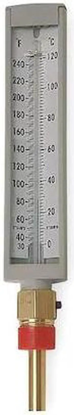 ZORO SELECT 4PRU1 Compact Thermometer,30 to 240 F,Lower