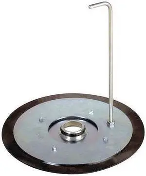COX 7F1016 Follower Plate, For Container Size 5 gal, Metal, Dia 2 in, Includes