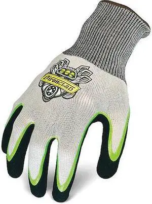 IRONCLAD PERFORMANCE WEAR R-NTR-06-XXL Coated Glove, Nitrile, Sandy, Palm, Not
