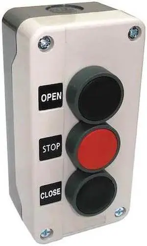 DAYTON 32W271 Push Buttn Cntrl Station,Open/Stop/Close
