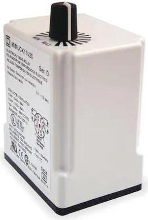 SQUARE D 9050JCK14V20 Time Delay Rlay,120VAC,10A,DPDT,1.2 sec.