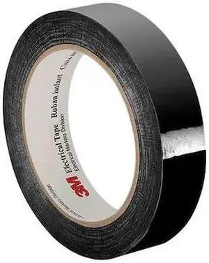 3M 3M 1350 0.5" x 72 yds Black Electrical Tape, 1 mil, 1/2"x72 yd., Black