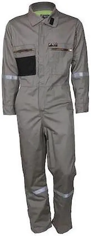 MCR SAFETY SBC201144 Coverall, 8.7 cal/sq cm ATPV, L, 30 in Inseam,