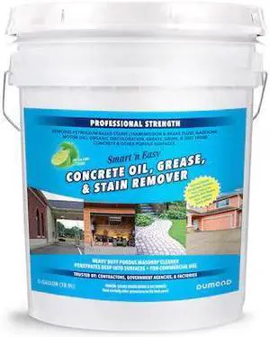 DUMOND 0959 Oil And Grease Remover, 5 Gal Pail, Liquid, Red/yellow