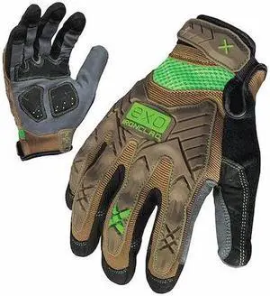 IRONCLAD PERFORMANCE WEAR EXO-PIG-03-M Impact Mechanics Glove,Brown/Gray,M,PR