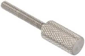 ZORO SELECT Z0740 Thumb Screw, #4-40 Thread Size, Round, Plain 18-8 Stainless
