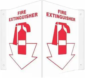 CONDOR 480Z18 High Visibility Safety Sign, 12 in Height, 14 in Width, PETG,