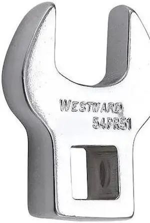 WESTWARD 54PR51 Crowfoot Socket Wrench,15mm Socket, Crwft Wrnch,Stl,DrvSz