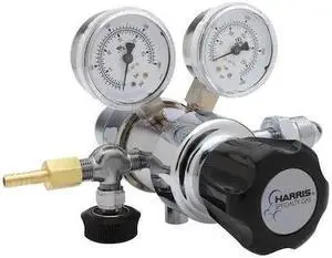 HARRIS KH1025 Specialty Gas Regulator, Argon, Helium, Nitrogen, Two Stage,