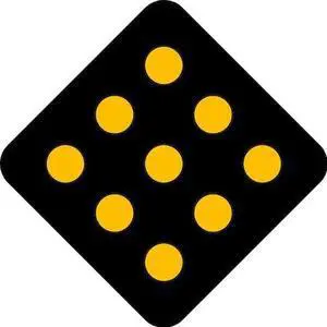 LYLE OM1-2-18HA Safety Sign,18 x 18In,YEL/BK,SYM