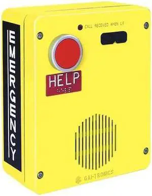 HUBBELL GAI-TRONICS 393-001 Emergency Weatherproof Telephone, 1 Button Auto Dial