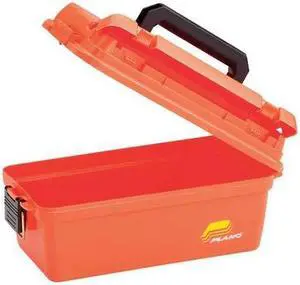 PLANO 1412-50 Tool Box, Plastic, Orange, 15 in W x 8 in D x 6 in H