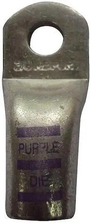 WESTWARD 23ZA14 Lug,2/0 ga,3/8",Crimp/Solder,PK5