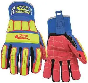 RINGERS GLOVES 259B Impact Resistant Gloves,Blue,3XL,PR
