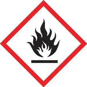 ACCUFORM LZH601PS5 Label,Flame,1x1 In,Ctd Paper,500 Roll