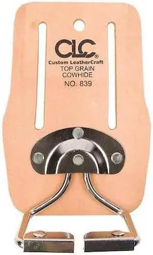 CLC WORK GEAR 839 Tool Pouch, Tool Holster, Tan, Leather, 0 Pockets