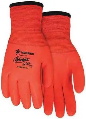 MCR SAFETY N9690FCOXXL Cold Protection Gloves, Acrylic Terry Lining, 2XL