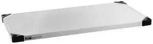 METRO 2430FS Solid Shelf, 24"D x 30"W, Silver