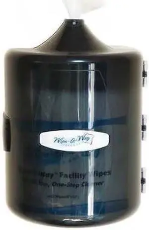 WIPE-A-WAY WA-FAC-DISP Wipe-A-Way Center Pull Dispenser, Black