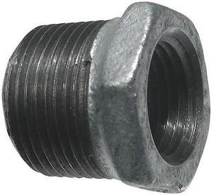 ZORO SELECT 511-974HN 1-1/2" MNPT x 3/4" FNPT Galvanized Hex Bushing