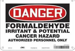 CONDOR 475V83 Safety Sign, 7 in Height, 10 in Width, Aluminum, Vertical