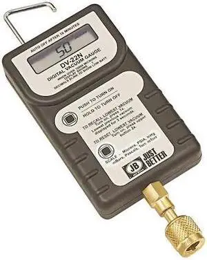 JB INDUSTRIES DV-24N Digital Micron Gauge With Case,LCD