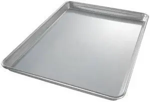 Chicago Metallic Jelly Roll Pan, 12-15/16" W x 17-1/4" L Glazed Aluminized Steel