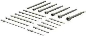 GREENLEE 9953-46T Bit Set,Steel,19 Pieces,Hand Application