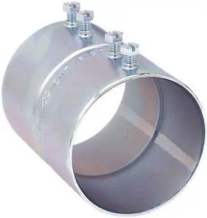RACO 2156 EMT/IMC Coupling, 4 in, Set Screw, Steel, Plain, Gray
