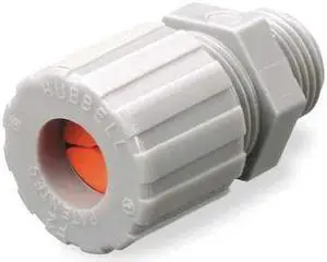 HUBBELL WIRING DEVICE-KELLEMS SHC1041CR Liquid Tight Connector,1 in.,Yellow