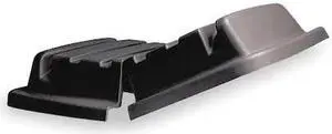 RUBBERMAID FG461500BLA Cube Truck Lid,Black,Hinged,8-1/2inH