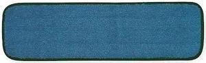 TOUGH GUY 1TTY8 Flat Mop Pad, Hook-and-Loop Connection, Looped-End, Blue/Green,