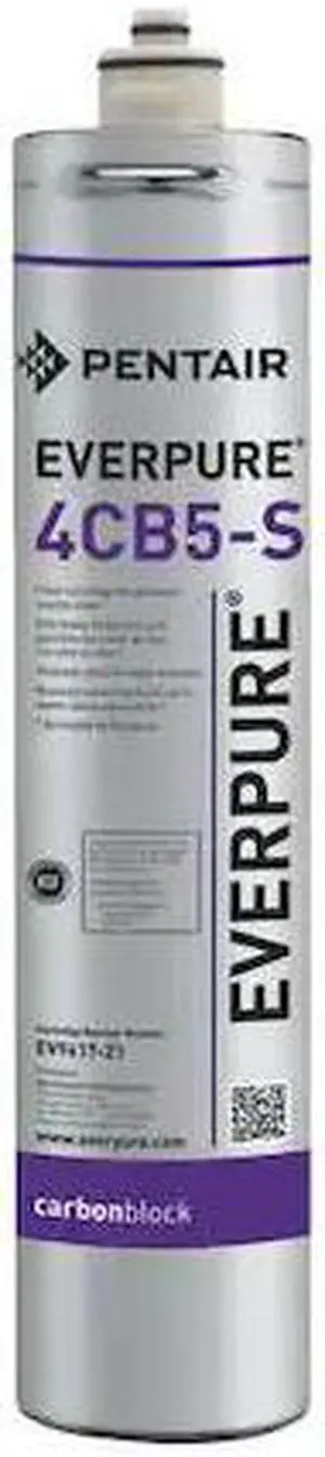 EVERPURE EV961721-75 Quick Connect Filter, 1.7 gpm, 5 Micron, 3-1/4" O.D., 14