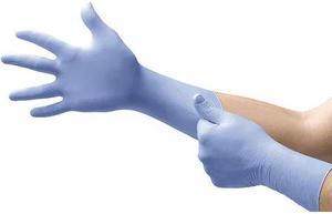 ANSELL FFE-775-L Exam Gloves with Textured Fingertips, Nitrile, Powder Free,