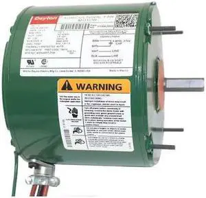 DAYTON 1YBA2BG Hatcher/Setr Mtr,PSC,TEAO,1/4hp,1625rpm