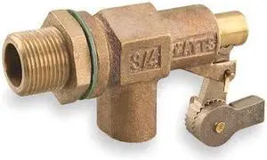 WATTS HD 750 12 Float Valve,3/4 In,Bronze,Bulkhead Mount