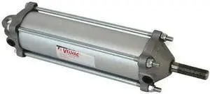 VELVAC 100126 Air Cylinder, 2 1/2 in Bore, 6 in Stroke, Single Acting, Aluminum