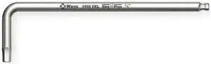 WERA 05022716001 SAE Plain Ball Hex Key Hex Key, 1/4" Tip Size, 7 1/4 in Long,