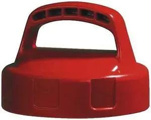 OIL SAFE 100108 Storage Lid,HDPE,Red